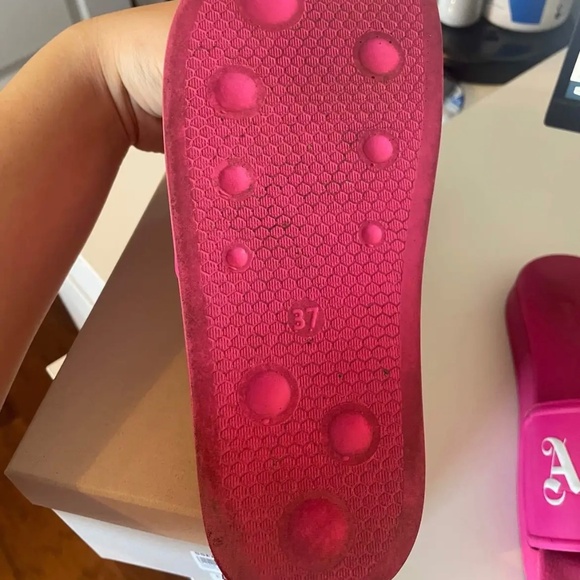 Palm Angels Pink Pool Slides - Picture 4 of 5